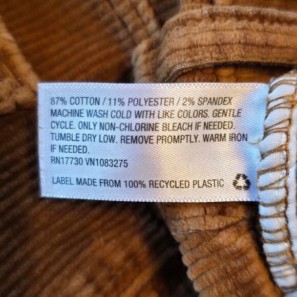 Universal Thread Vintage Bootcut Corduroy Pants Womens 10 Brown Orange Casual - Picture 6 of 8